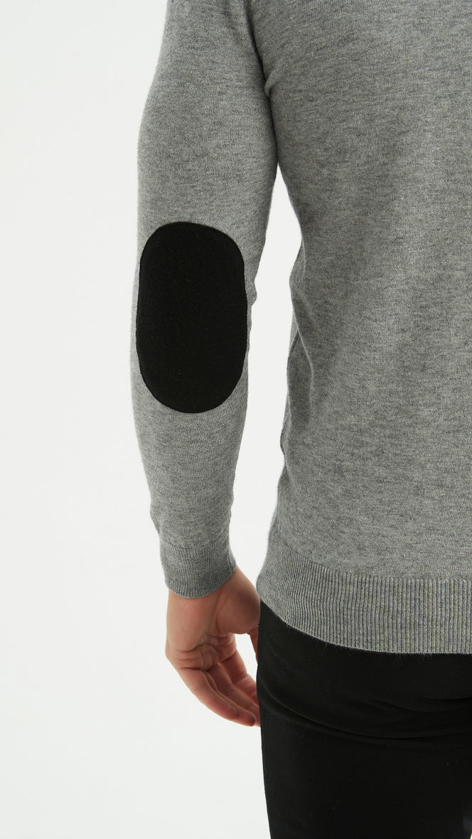 Pull Voltaire gris souris