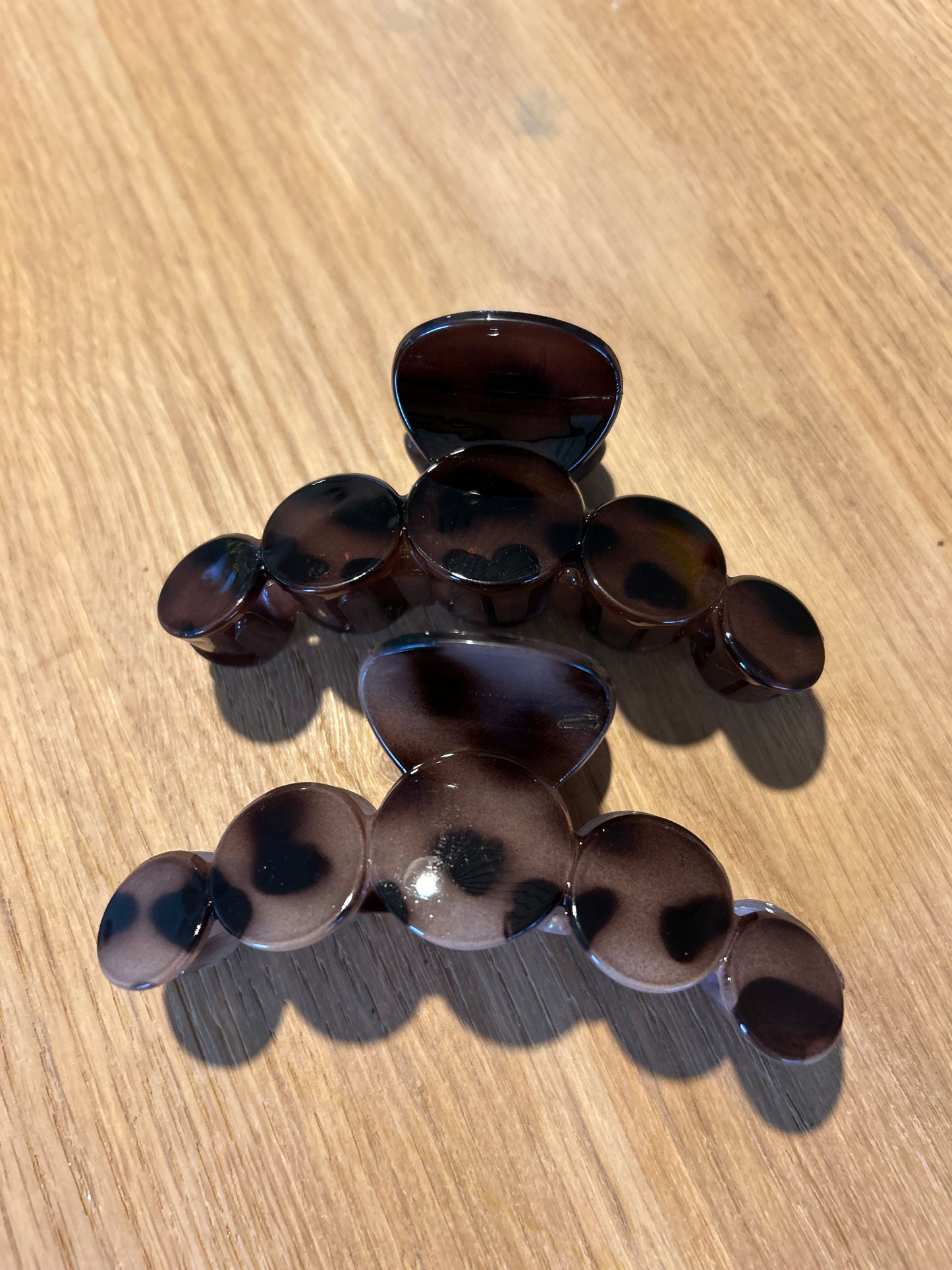 Pince à cheveux Léopard arrondie