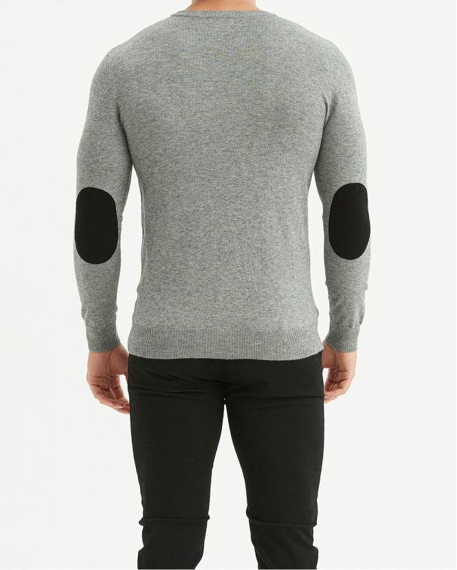 Pull Voltaire gris souris