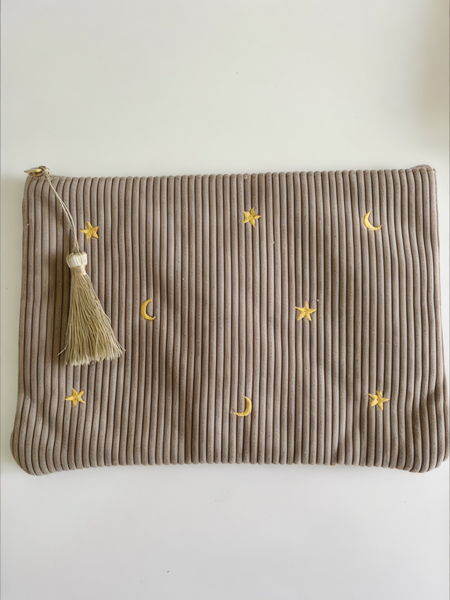 Trousse étoiles & lunes grise