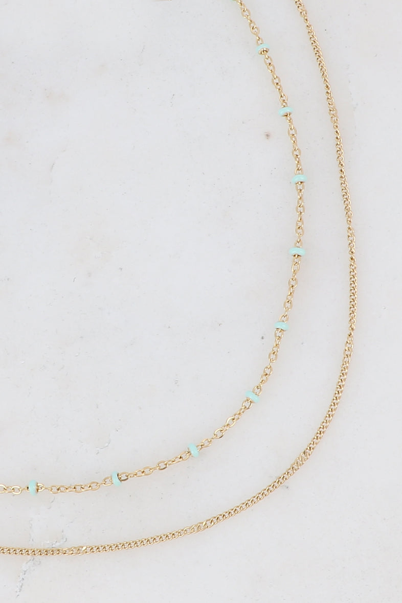 Collier Dua Vert d'eau