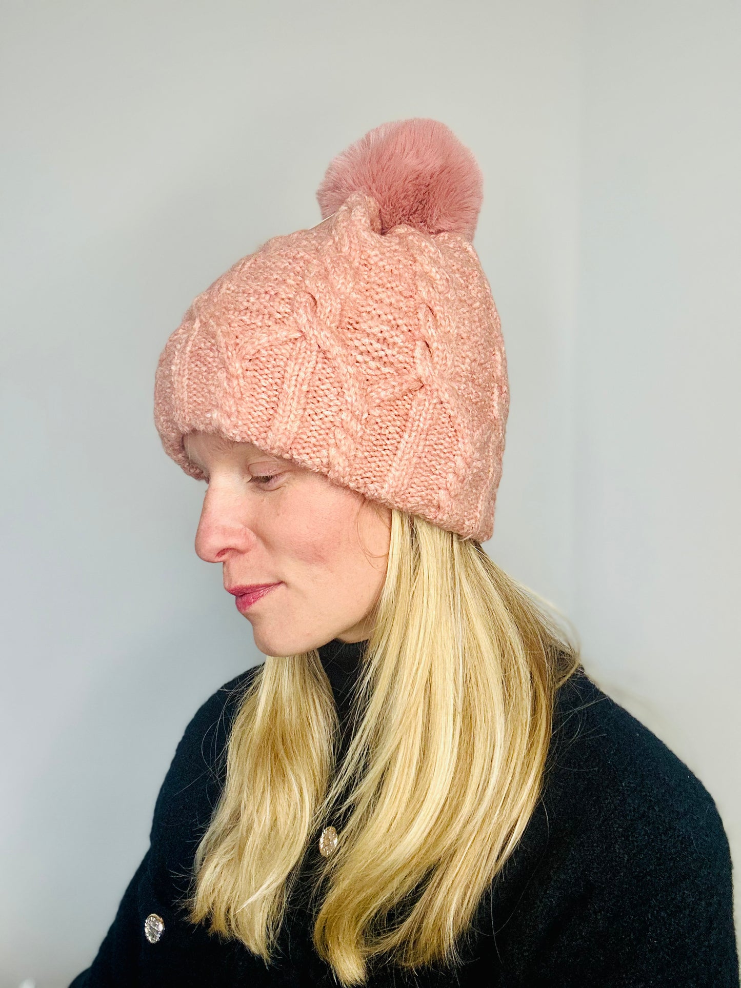 Bonnet Jeanne rose